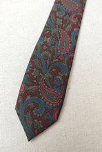 Afbeelding in Gallery-weergave laden, Lanvin Paris cravate vintage en soie à motif paisley Made in Italy
