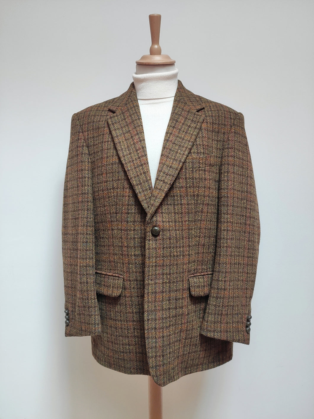 Harris Tweed X Walbusch blazer vintage en tweed marron 54