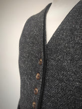 Afbeelding in Gallery-weergave laden, Scapa gilet gris vintage femme 100% laine 42
