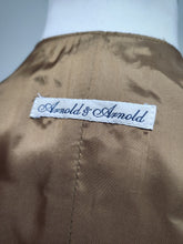 Charger l&#39;image dans la galerie, Arnold &amp; Arnold gilet de costume vintage jaune moutarde en laine L
