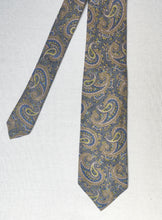 Afbeelding in Gallery-weergave laden, Anselmo Dionisio cravate paisley 100% lin Made in Italy
