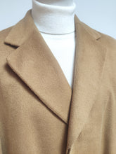 Charger l&#39;image dans la galerie, Rodex of London pardessus vintage beige camel 100% cachemire Made in England 50
