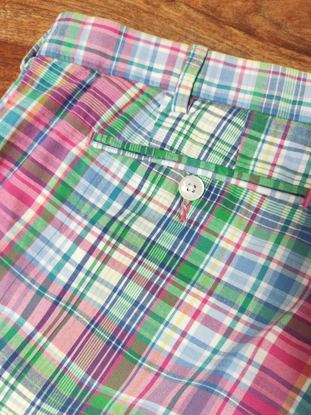 Polo Ralph Lauren short à carreaux 100% coton Madras 50 FR