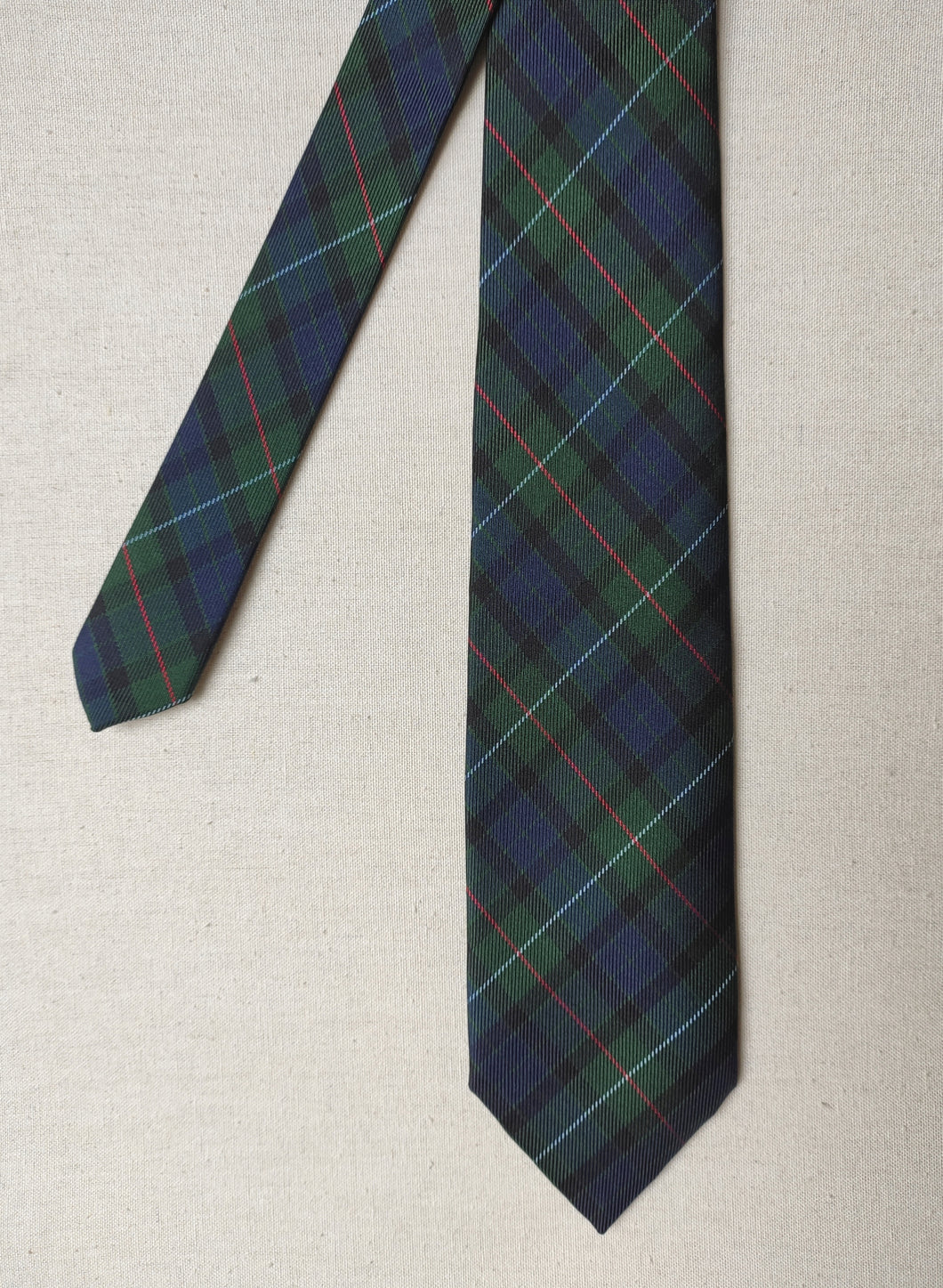 Cravate tartan en soie Made in Italy