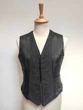 Afbeelding in Gallery-weergave laden, Scapa gilet gris vintage femme 100% laine 42
