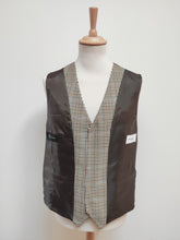 Carica l&#39;immagine nel visualizzatore di Gallery, Dormeuil gilet de costume pied de poule XXXL
