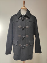 Charger l&#39;image dans la galerie, Brooks Brothers duffle coat  gris en laine M
