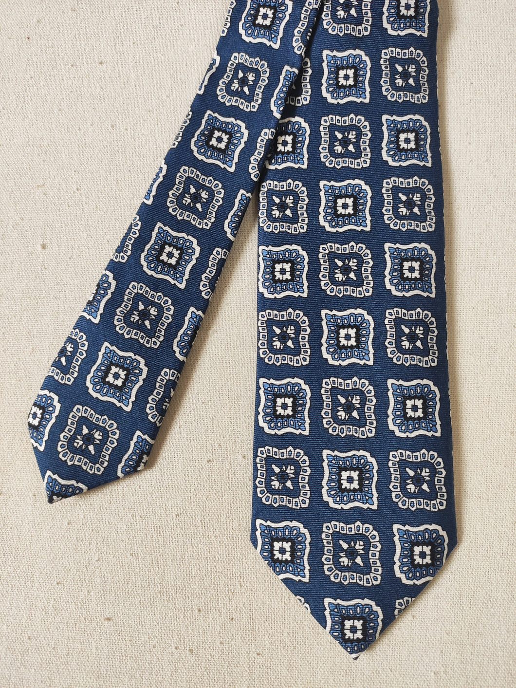 Drake's cravate en soie à motif géométrique