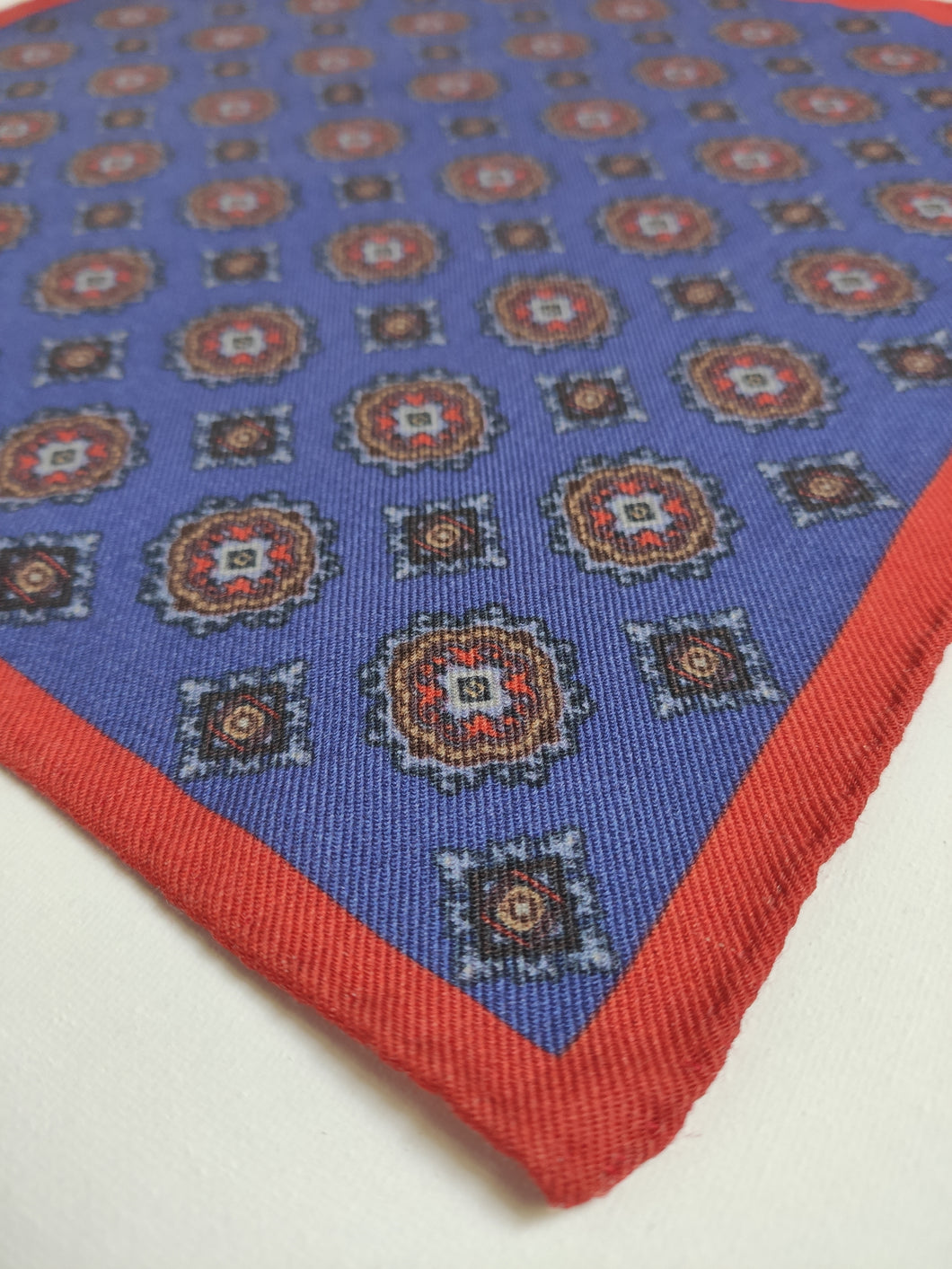 Louis Purple pochette en laine à motif géométrique Made in Italy