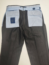 Afbeelding in Gallery-weergave laden, Incotex Slowear pantalon 100% laine marron chiné tissage chevrons 50/L
