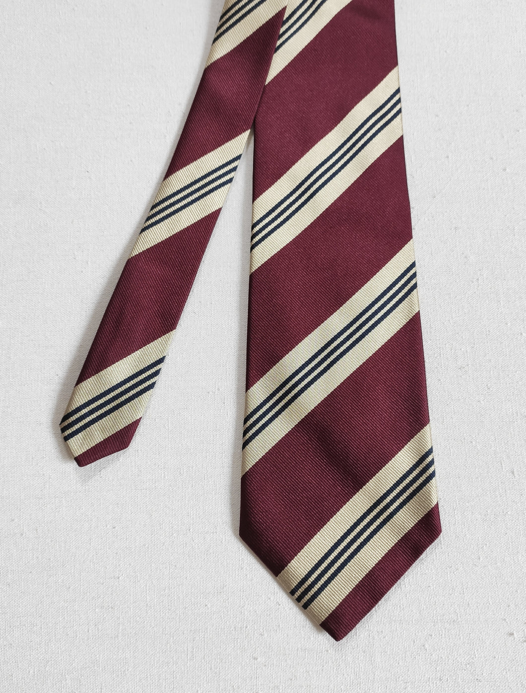 Berteil cravate club en soie Made in England