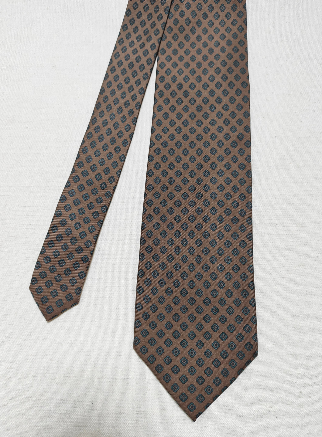 Berteil Paris cravate en soie à motif géométrique