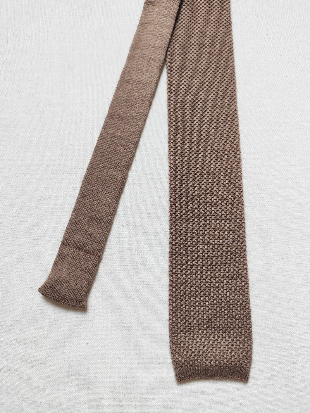 Cravate maille vintage en alpaga, laine et mohair St Michael Made in U.K