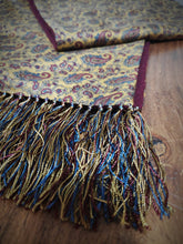 Carica l&#39;immagine nel visualizzatore di Gallery, Écharpe vintage paisley en cachemire laine et soie Made in England
