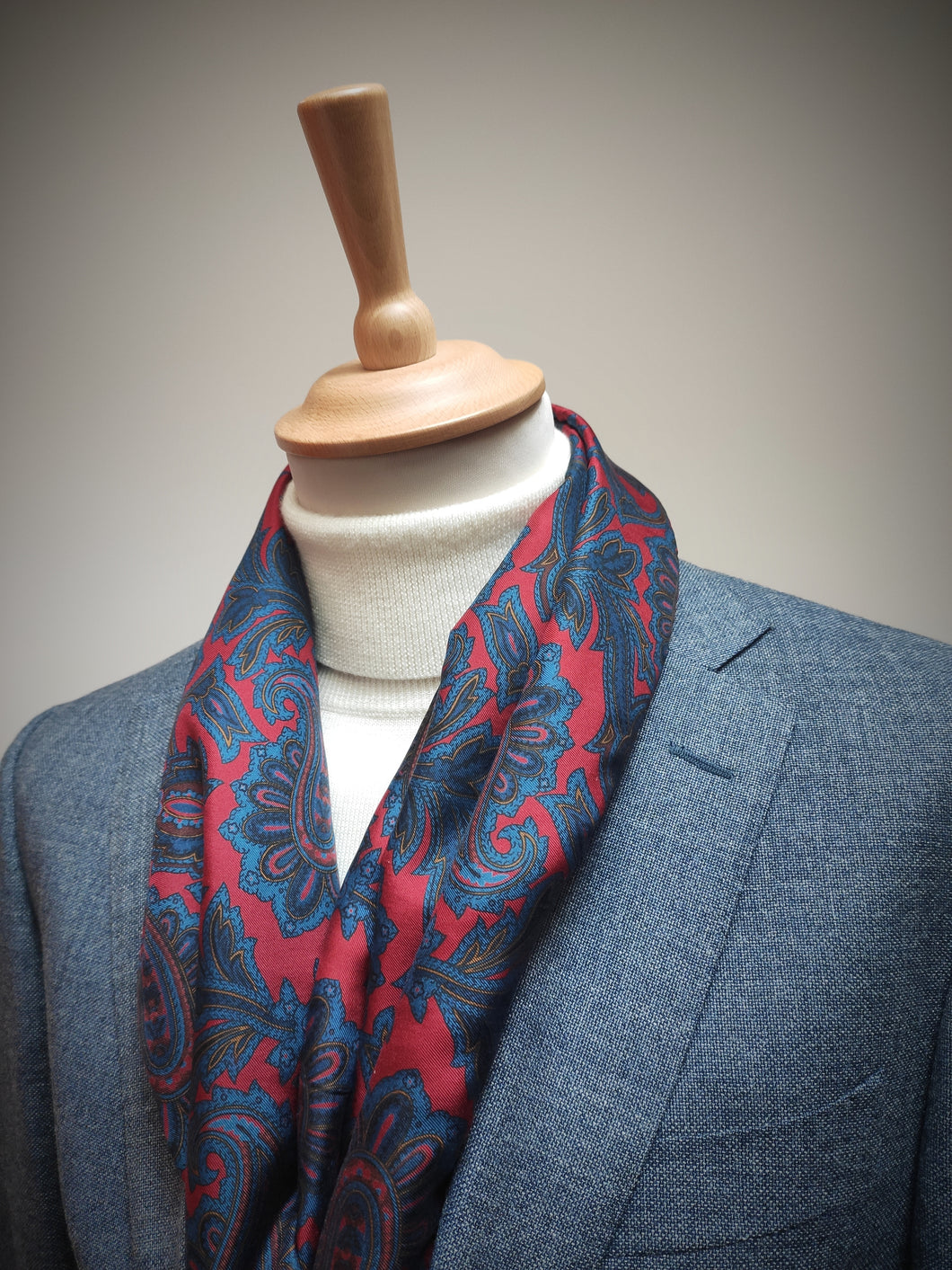 Foulard paisley double face vintage Made in Italy