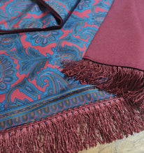 Afbeelding in Gallery-weergave laden, Foulard paisley double face vintage Made in Italy
