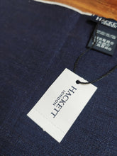 Charger l&#39;image dans la galerie, Hackett London pochette marine 100% lin Made in Italy
