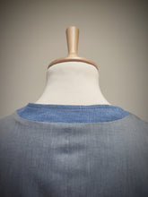 Afbeelding in Gallery-weergave laden, Carl Gross gilet de costume bleu en laine vierge et lin 56
