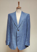 Charger l&#39;image dans la galerie, Suitsupply costume bleu azur en pur lin Tollegno 1900 Taille 54/56
