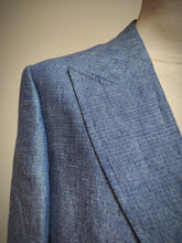 Carica l&#39;immagine nel visualizzatore di Gallery, Suitsupply costume bleu azur en pur lin Tollegno 1900 Taille 54/56
