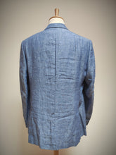 Charger l&#39;image dans la galerie, Suitsupply costume bleu azur en pur lin Tollegno 1900 Taille 54/56
