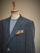Afbeelding in Gallery-weergave laden, Scabal blazer à carreaux en lin et coton délavé 58R
