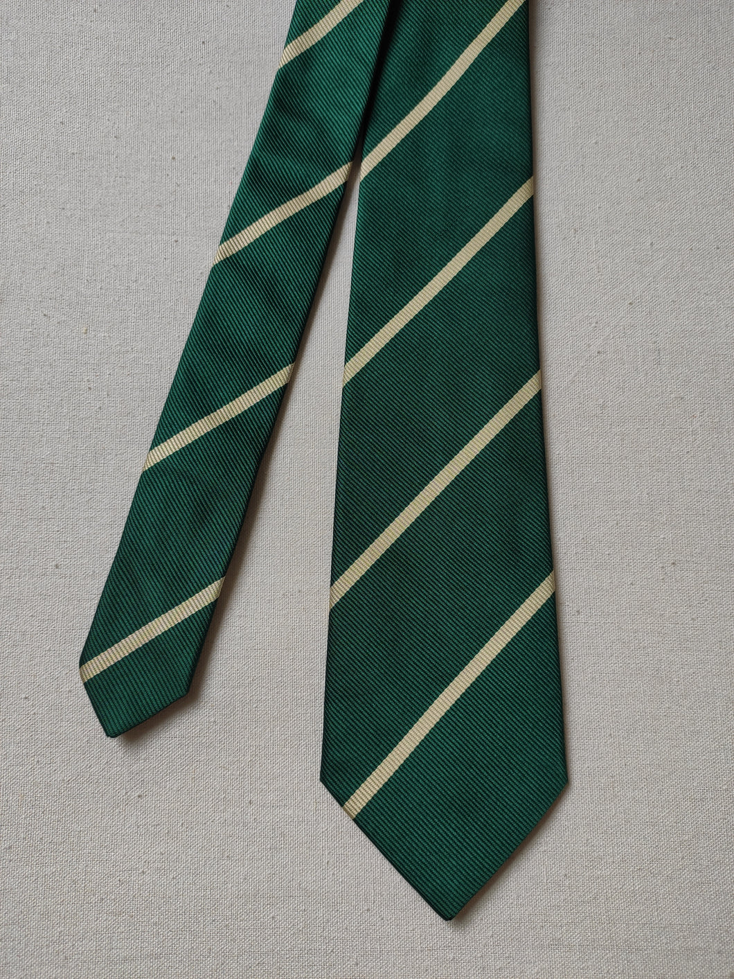Arthur & Fox cravate club verte en soie Made in Italy