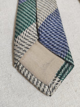 Carica l&#39;immagine nel visualizzatore di Gallery, Trussardi cravate vintage en lin et soie Made in italy

