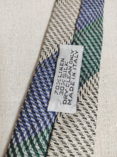 Carica l&#39;immagine nel visualizzatore di Gallery, Trussardi cravate vintage en lin et soie Made in italy
