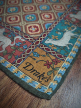 Carica l&#39;immagine nel visualizzatore di Gallery, Drake&#39;s pochette en laine et soie Made in Italy
