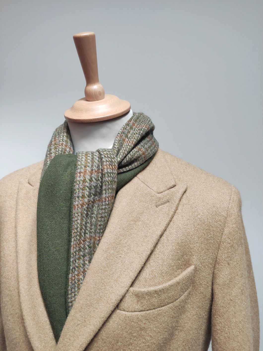 W. Bill Ltd écharpe tweed double face en laine Made in Great Britain