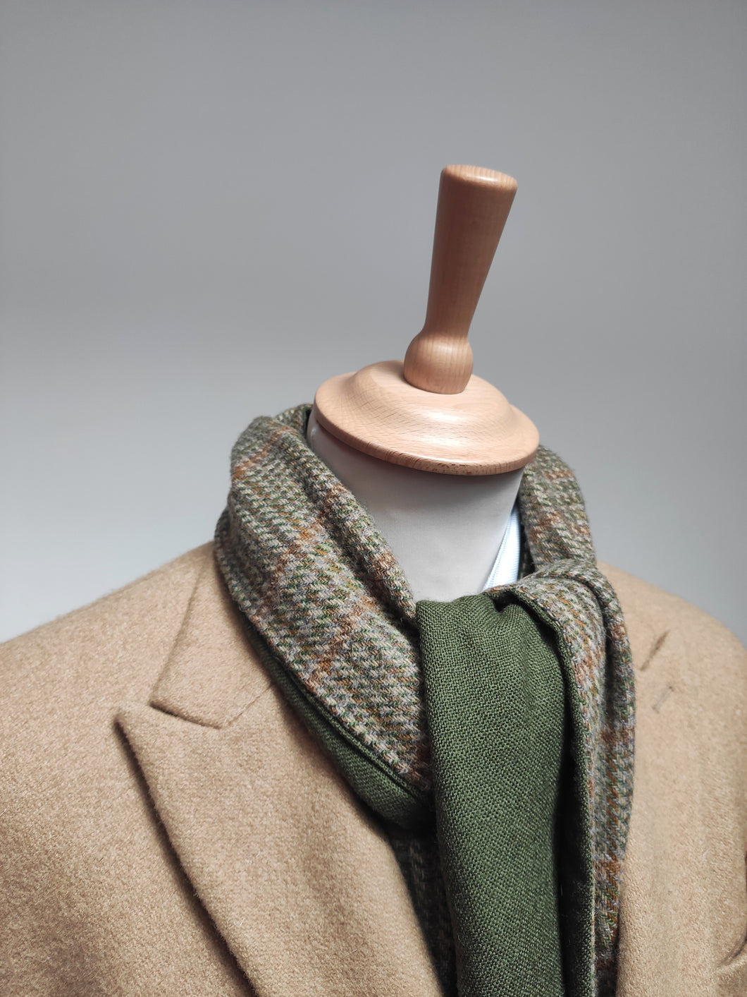 W. Bill Ltd écharpe tweed double face en laine Made in Great Britain