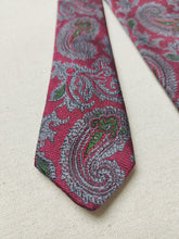 Carica l&#39;immagine nel visualizzatore di Gallery, Caleffi Roma X Vivax London cravate paisley soie jacquard Made in England
