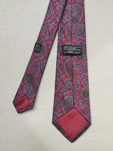 Charger l&#39;image dans la galerie, Caleffi Roma X Vivax London cravate paisley soie jacquard Made in England
