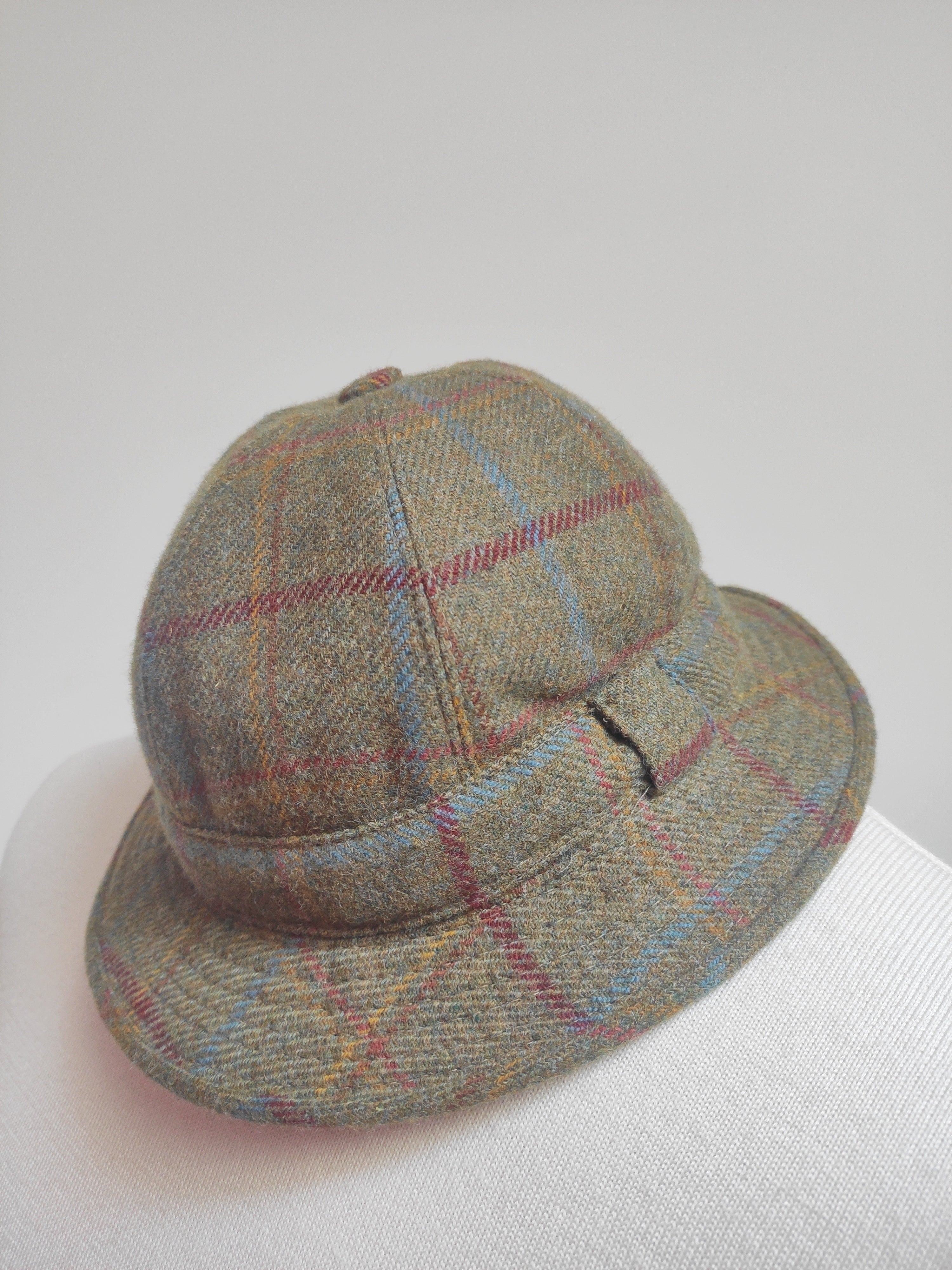 Chapeau Tweed Donegal Pure Laine Fait Main - Taille 7 1/8 | Style Fedora Vintage Gris