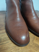 Afbeelding in Gallery-weergave laden, Tanino Crisci bottines Jodhpur en cuir grainé marron 36,5 FR Made in Italy
