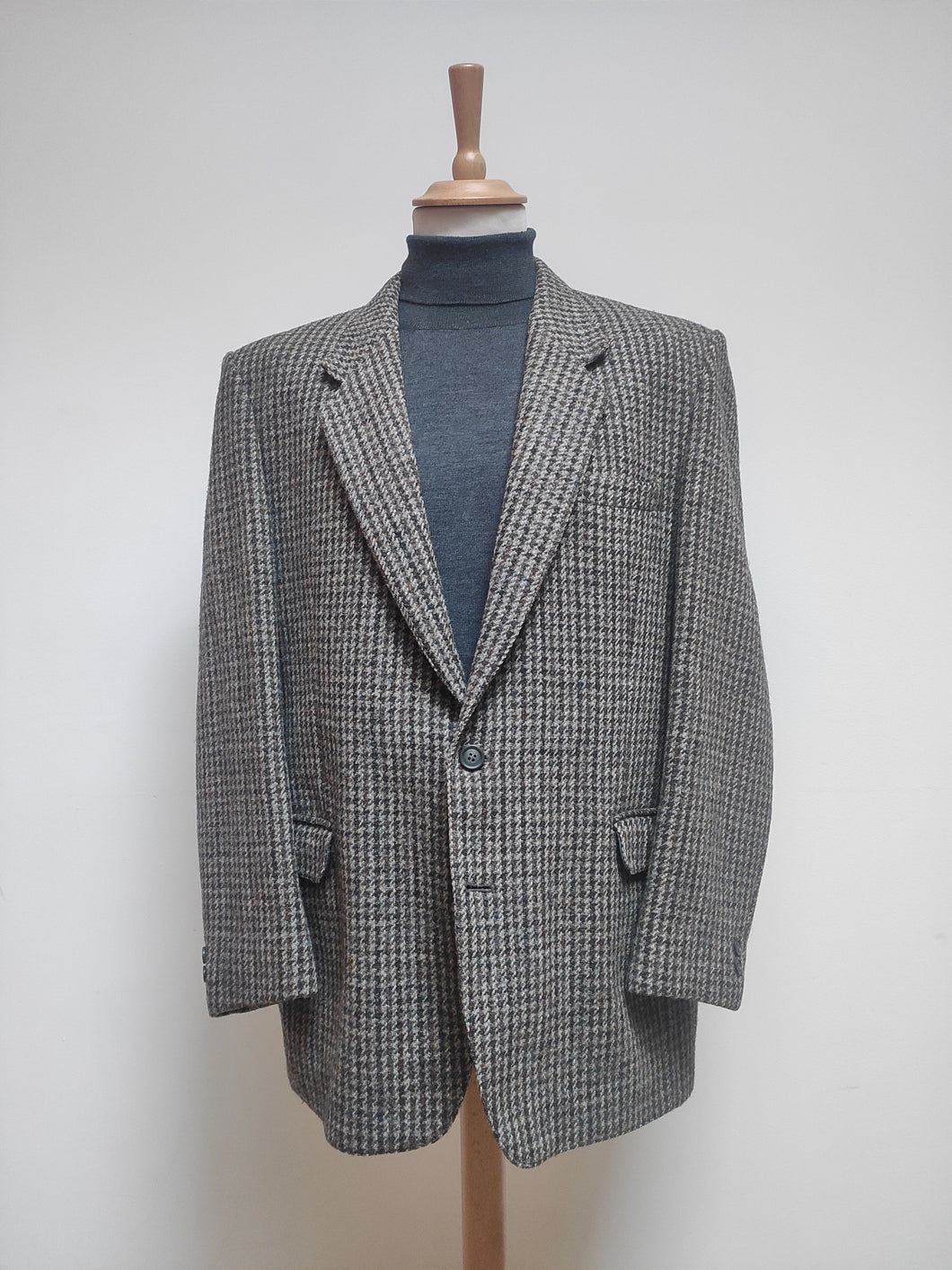 Harris Tweed X Luc Saint Alban blazer vintage en pure laine XXL