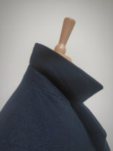 Afbeelding in Gallery-weergave laden, Manteau croisé vintage caban bleu marine en pure laine M
