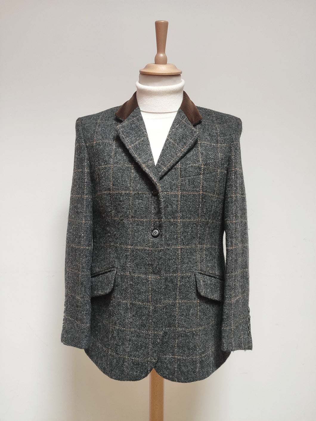 Cyrillus Paris blazer Harris Tweed femme vintage 46 Made in France