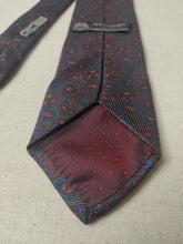 Carica l&#39;immagine nel visualizzatore di Gallery, Medison Roma cravate vintage en soie à motif paisley Made in Italy
