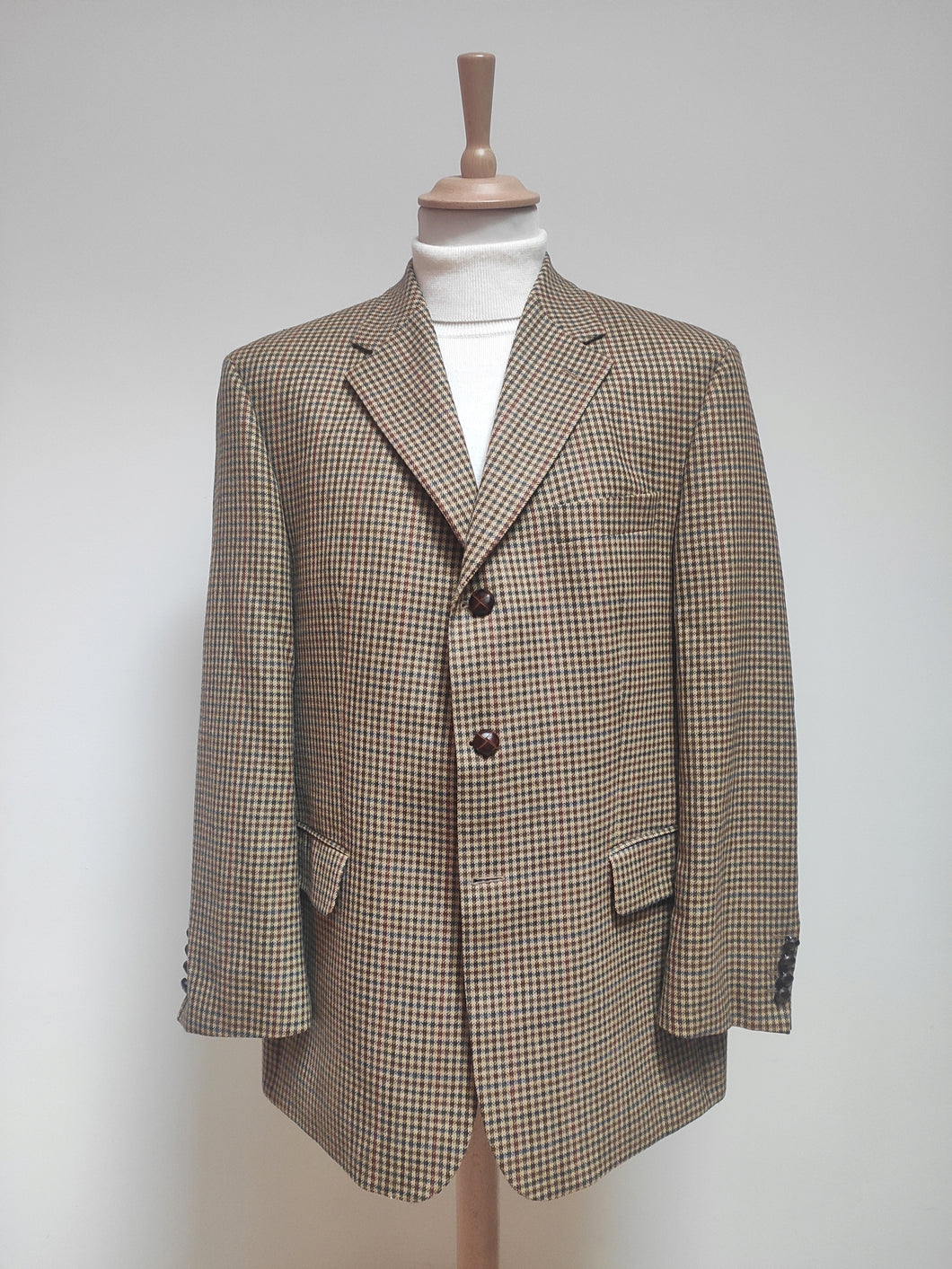 Dormeuil blazer à carreaux en pure laine vierge 54