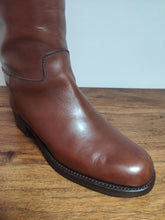 Afbeelding in Gallery-weergave laden, Carmina Albaladejo bottes cavalières en cuir lisse marron 3,5 UK / 36 FR
