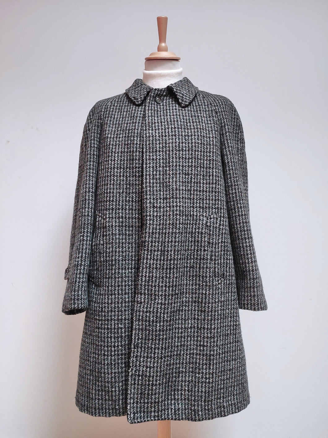 Harris Tweed manteau classique tweed raglan en pure laine XXL