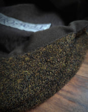 Afbeelding in Gallery-weergave laden, Harris Tweed X Broswell casquette plate tweed patch en pure laine 56
