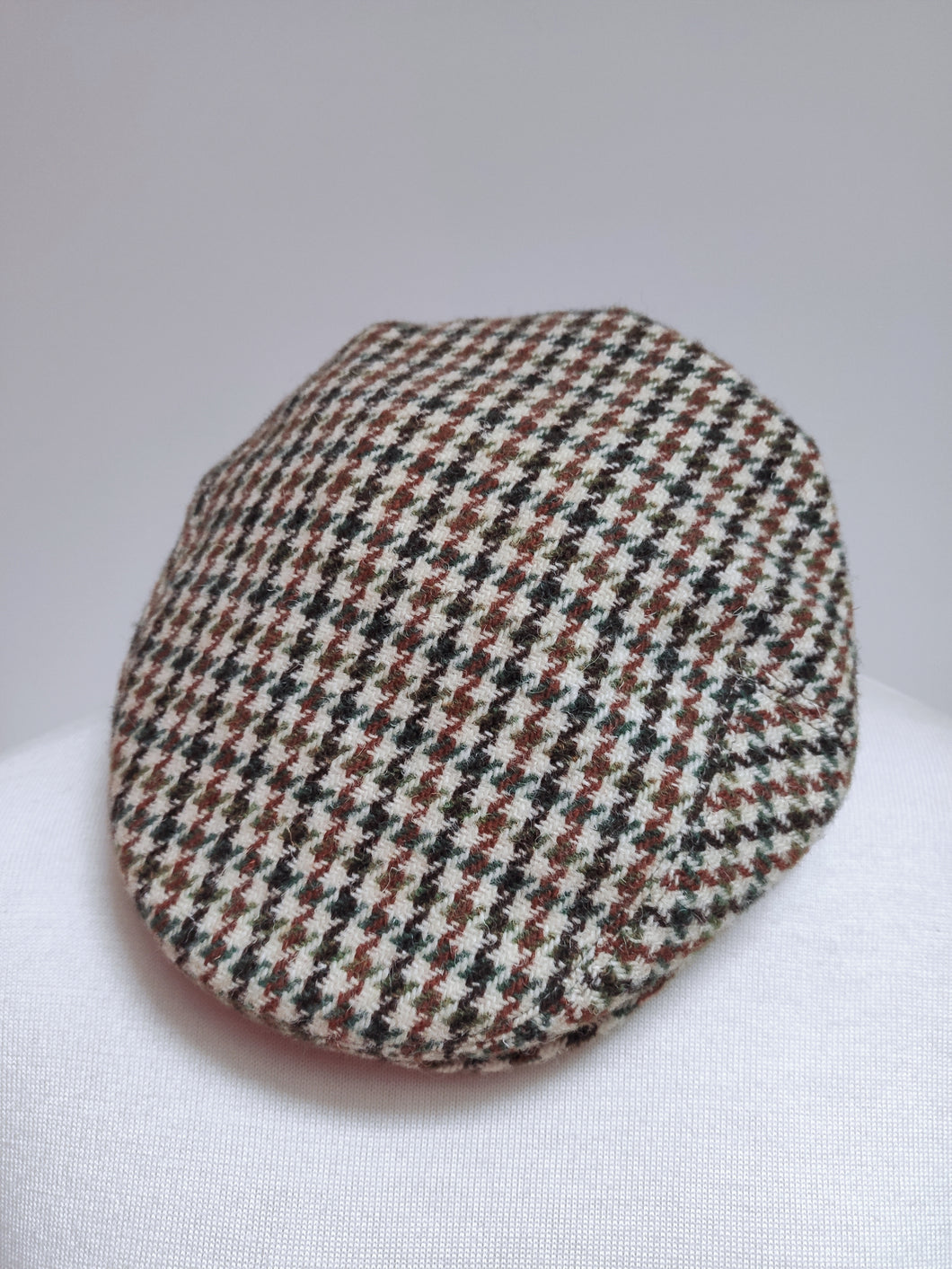 Dunn & Co X Harris Tweed casquette plate en laine 57