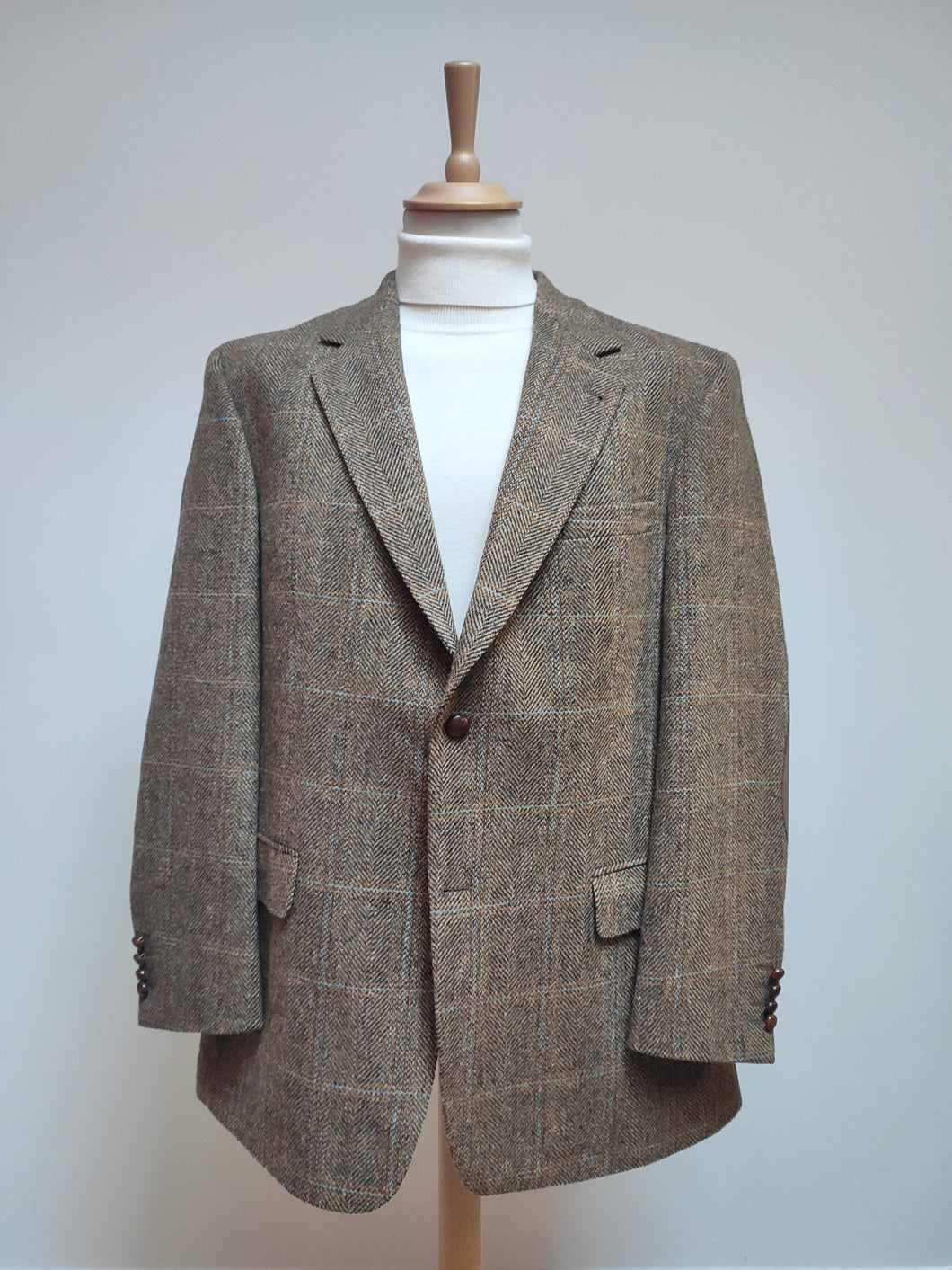 Harris Tweed X Barutti blazer tweed à carreaux en pure laine vierge 54