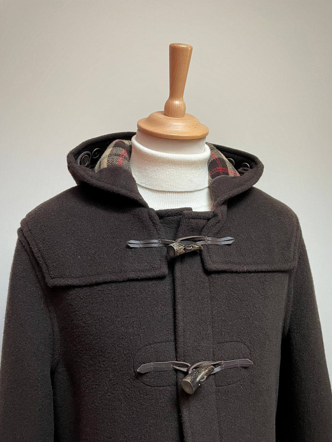 Gloverall manteau duffle-coat marron en laine Made in England 48