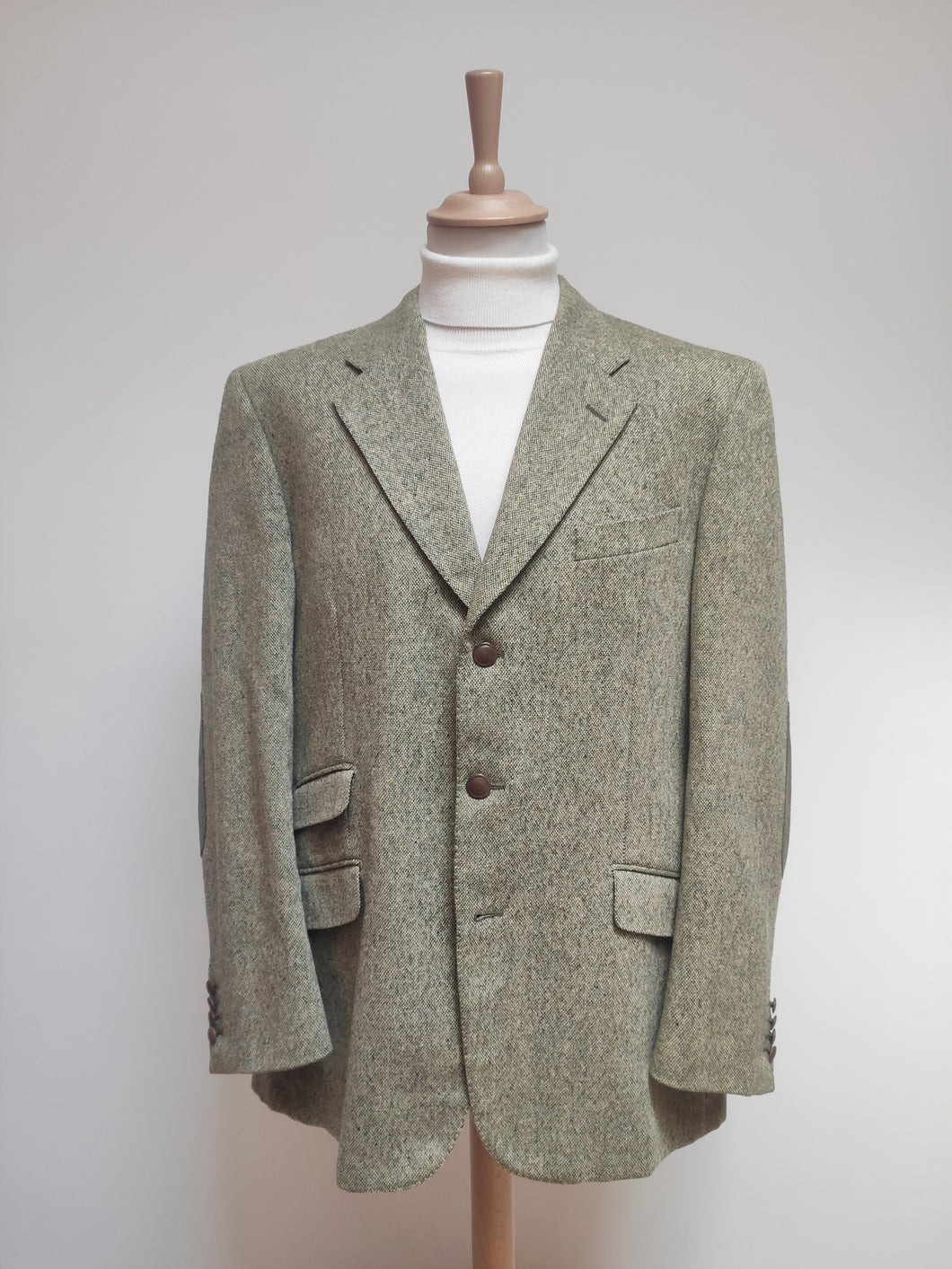 Harris Tweed X Maxim's blazer tweed chiné en pure laine 54