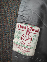 Carica l&#39;immagine nel visualizzatore di Gallery, Harris Tweed X Dunn &amp; Co manteau classique tweed raglan en pure laine L
