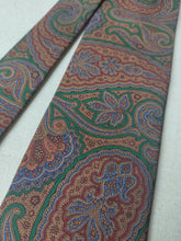 Carica l&#39;immagine nel visualizzatore di Gallery, GB Sportelli cravate vintage en soie à motif paisley Made in Italy
